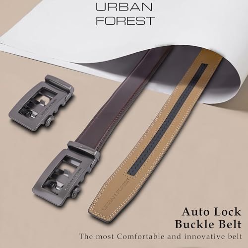 Image of URBAN FOREST Rolf Formal Leather Belt for Men
