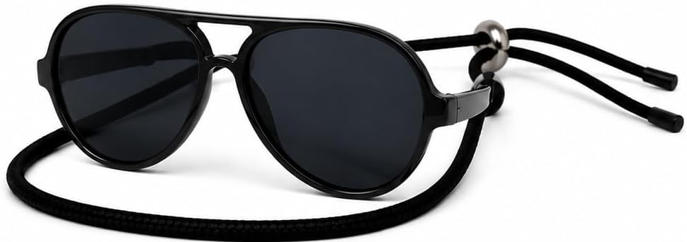 G029 Small Dog Breed up to 15lbs Cat Pet Aviator Sunglasses Glasses (Black)