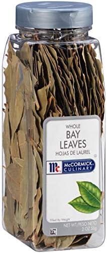 McCormick Culinary Whole Bay Leaves, 2 oz - One 2 Ounce Container of Dried Bay Leaves for Cooking, Perfect Spice for Stews and Marinades