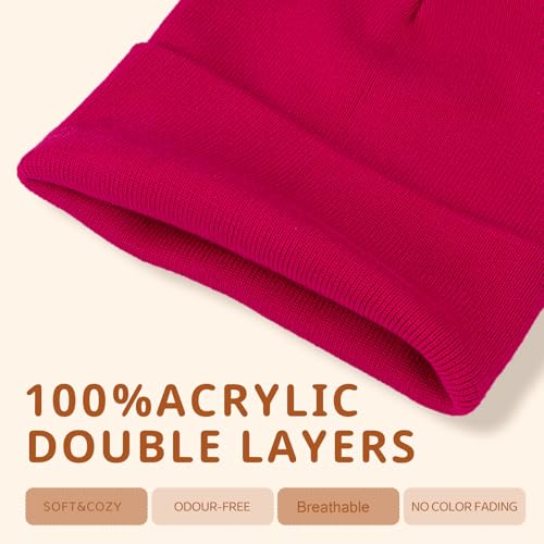 Image of ZOORON Kids Beanie Boys Girls Beanies Children Winter Hats Children Knit Warm Caps Kids Soft Beanie Cap