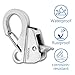 asdmm Boat Anchor Hook Knotless System, Stainless Steel Cam Cleat Rope Lock with Quick Release, Adjustable for Kayak Pontoon RV Jon Boat Camping, Holds 9000 Lbs Fits 3/8