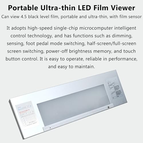 Visionneuse de film LED industrielle pour inspection par rayons X NDT haute résolution, illuminateur portable pour négatifs de film et diapositives