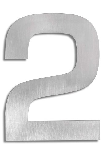 Preisvergleich Produktbild Blomus 68185 Hausnummer 2 Signo, Edelstahl