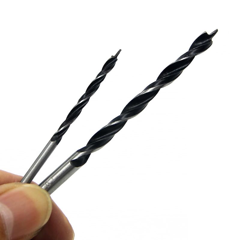3pcs Three-Point Woodworking Drill Bit Perforating Support Drill Electric Drill Rotary Head Wood Plank Hole Twist Drill Bits Set(5mm)