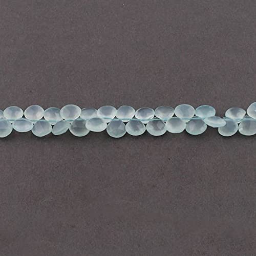 Faceted briolettes aqua chalcedony pour fabriquer des bijoux d'été bohèmes et chics