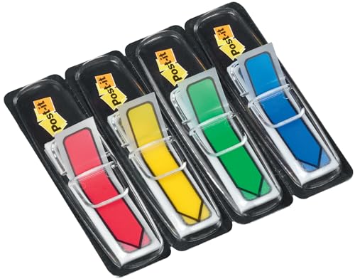 Post-it Index Marcadores pequeños flecha, 4 colores surtidos, 4 blocs 24 uds.