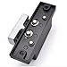 Black Touch-Type Lock Double Roller Catch Cupboard Cabinet Door Latch Home Kitchen Tools 1Pcs(XK826-1)