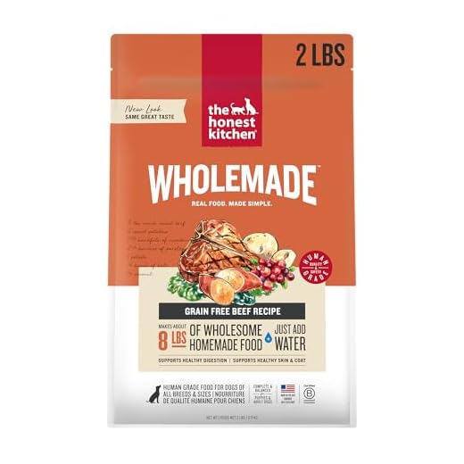 The Honest Kitchen Human Grade Wholemade™ Dehydrated Grain Free Beef Dog Food, 2 lb Bag