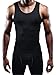 Neleus Men's Athletic 3 Pack Compression Under Base Layer Sport Tank Top,Black,S,EUR M