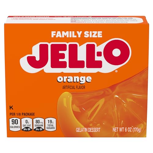 Jell-O Orange Gelatin Mix (6 oz Box)