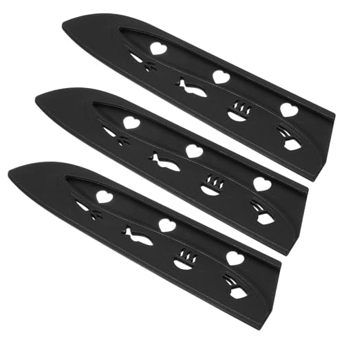 PATIKIL 3Pcs Copri Coltelli In Plastica Sicuri Per Coltello Da Chef 7, Custodia Protettiva Universale Per Lama, Fodera Per Coltelli Da Cucina E Bar, Nero