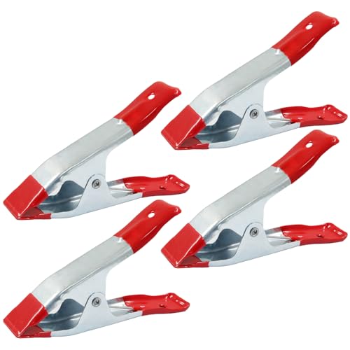 Unlorspy 4 Pcs 6 inch Metal Spring Clamps,Tent Clips with
