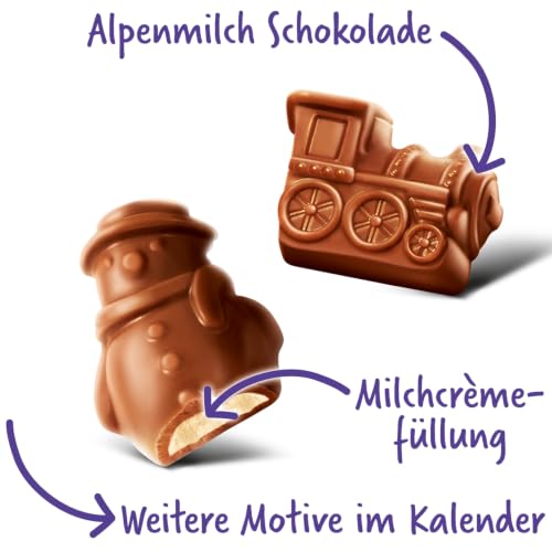 Milka Adventskalender, 24 Türchen mit Alpenmilch Schokolade, 200 g – Ansicht 5