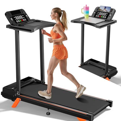 12% Incline Walking Pad Treadmill with Handle, LED Display