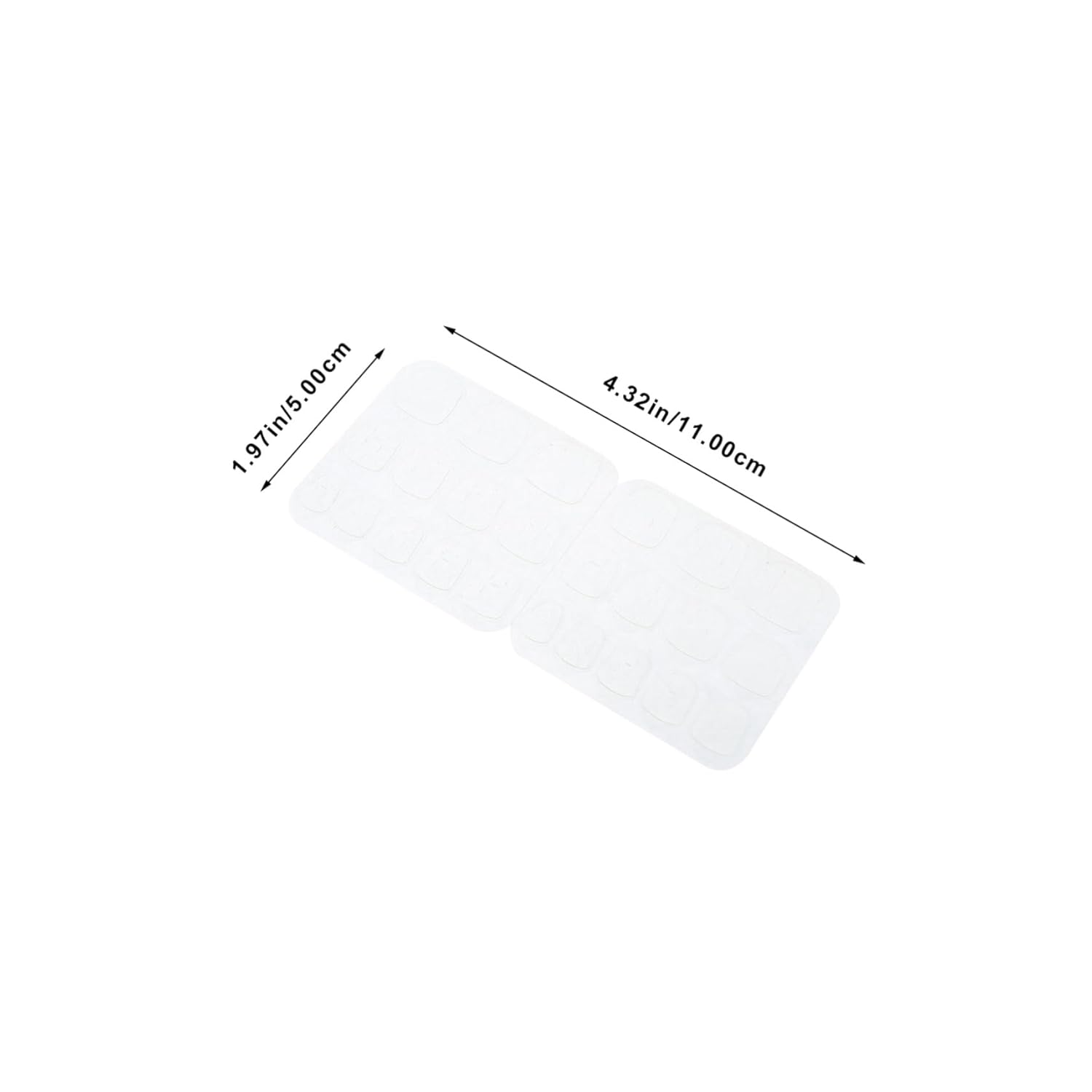 VICASKY 4sets Press Nail Glue Tabs Double-Sided Adhesive Nail Stickers for Toenail Gel Stickers 50sheets*4