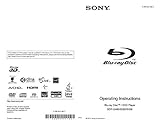 Sony BDP-S580 Blu-ray Player Owners Instruction Manual Reprint [Plastic Comb]