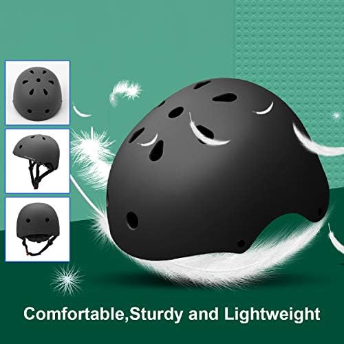KORIMEFA Kask dziecięcy kask rowerowy, dziecięcy, kask skateboardowy, regulowany, dla 3 lat, dla chłopców, certyfikat CE, do roweru, deskorolki, skutera, BMX, 3-13 lat, dla chłopców i dziewczynek