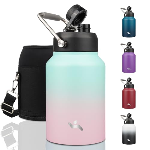 Image of Konokyo 64 oz Insulated Stainless Steel Water Bottle Jug with Handle