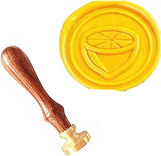 MNYR Fruit Lemon Wax Seal Sealing Stamp Embellishment Wedding Invitation Card Snail Mail Gift Wrapping Wine Package Great Christmas Gift Idea Wax Seal Stamp Set