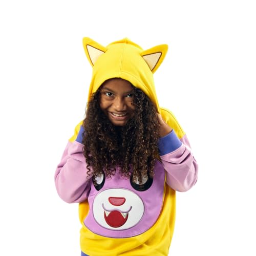 Sweat à capuche LankyBox Foxy block de couleur pour garçon