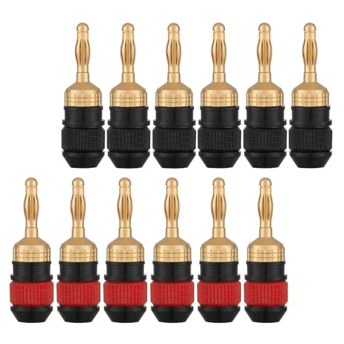 Lot de 24 fiches bananes Unifizz pour câble de haut-parleur et récepteur