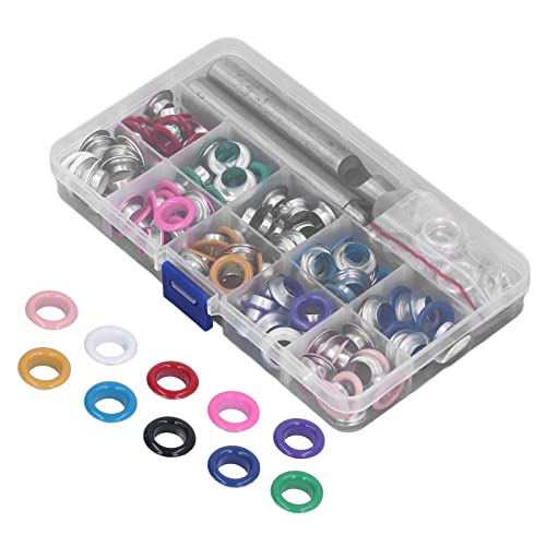 Kit de Ferramentas de Grommet, Kit de Ilhós de Aplicação Ampla, Fácil Instalação Com Caixa de Perfur