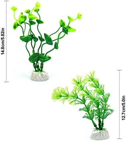 Aquarium Fish Tank Plastic Plants, 10 Pcs Aquarium Plants Fish Tank Decorations, Aquarium Artificial Plants Aquarium Decoration