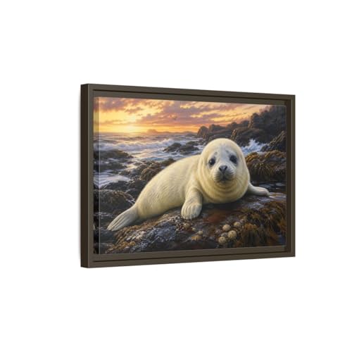 Art mural paysage côtier format horizontal pour salon lumineux