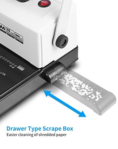 MAKEASY Coil Spiral Binding Machine - Manual Hole Punch - Electric Coil Inserter - Adjustable Side Margin - for Letter Size/A4/A5, Comes with 1 Box 5/16'' Plastic Coil Binding Spines & Plier - Thumbnail 6