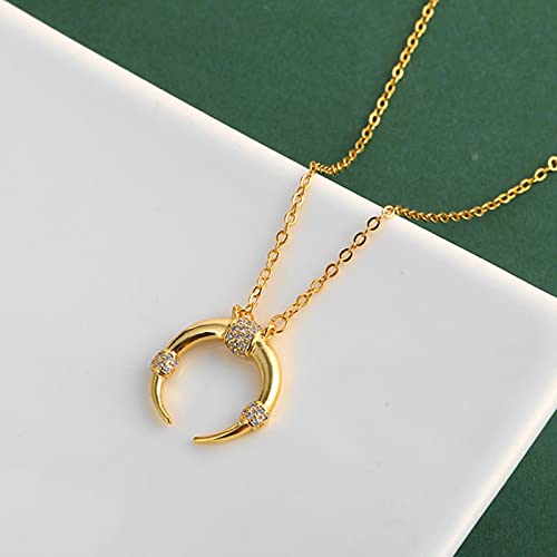Collier lune en argent pour sublimer vos tenues d'été - Chaîne de clavicule fine