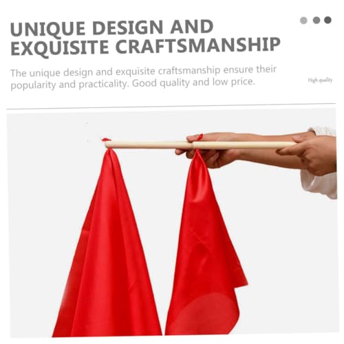 Baquetas para tambor con cinta roja y madera miniatura 7