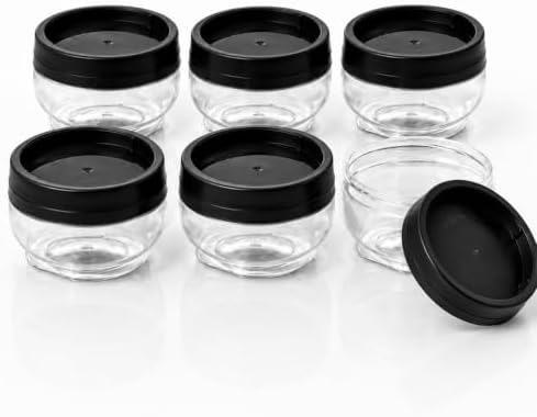 " Kit 6 Potes Organizadores Gire e Trave Empilháveis Com Rosca 15...