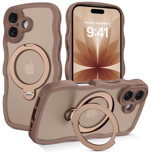 Coque iPhone 17 fine translucide marron désert antichoc et magnétique