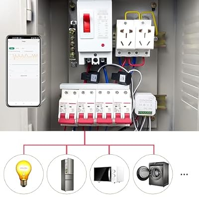 شاشة ذكية للطاقة ، مقياس كهرباء مشبك أحادي الطور مع محول تيار 2 * 80ACT ، WiFi ، شاشة / عداد كهرباء في الوقت الفعلي ، قياس الطاقة الشمسية / الشبكة