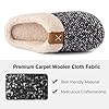 ULTRAIDEAS Ladies' Cozy Memory Foam Slippers Fuzzy Wool-Like Plush Fleece Lined House Shoes w/Indoor, Outdoor Anti-Skid Rubber Sole(Grey, 5-6 UK) #2