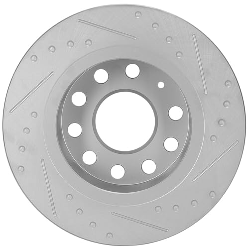 SCITOO Rear Disc Brake Rotors Kits Fit For Audi A3 10-13,For Volkswagen For Eos 2016,For Volkswagen For Golf 2014-2016,For Volkswagen For Golf SportWagen 2015,For Volkswagen For Jetta 2012-2018 by SCITOO - Image 2