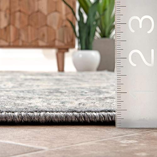 Nuloom Becca Vintage Tile Area Rug, 10' X 14', Charcoal #TOP5