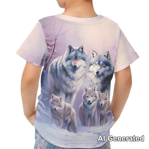 Image of Xhuibop Kids T Shirts for Boys Size 3-16 Girls Short Sleeve Sportswear Active Tops