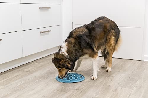 Trixie Slow Feeding Anti Schling Matte, TPE, Ø 28 cm, Blau - 25037