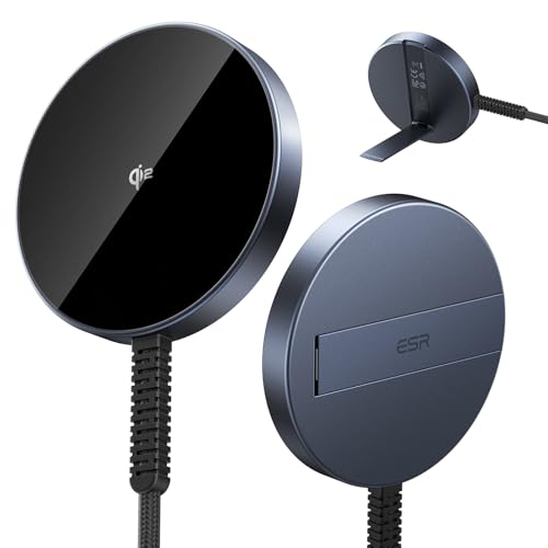 ESR Magsafe[dLbNX^htA15WCX[dAQi2 Magsafe[d iPhone 15/14/13/12AAirPods 4/3/Pro/Pro 2AGalaxy S25AType-CP[ut͎C[dpbhA_[N