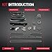 BDFHYK Engine Timing Chain Kit with Tensioner for 3.6L V6 DOHC Engines Compatible with Jeep Wrangler 12-17 Grand Cherokee 11-15, Compatible with Dodge Journey Durango, Compatible with Chrysler 200 300