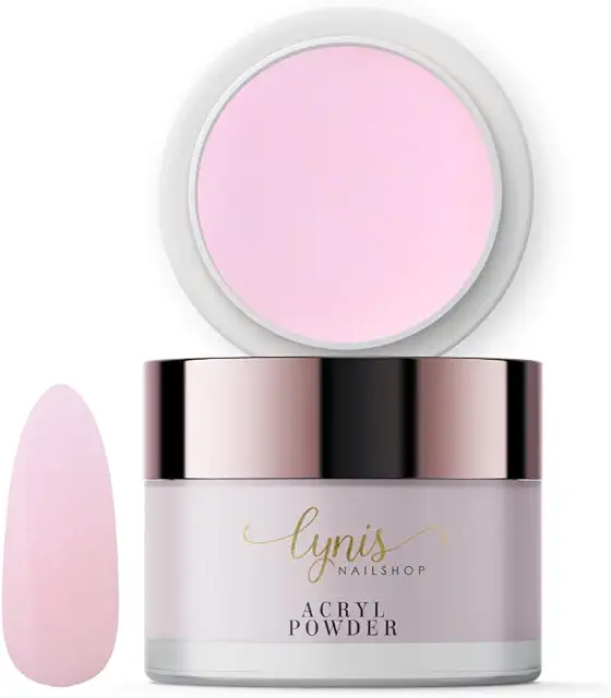 Lynis Acrylic Powder for Nails - Pink Rose Powder for Natural Overlays