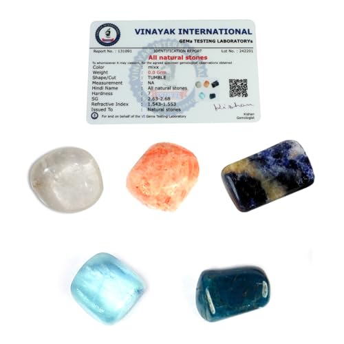 Image of Reiki Crystal Products Certified Natural Crystal Tumble Stone Kit | Multiple Crystal Stone Sets for Meditation, Reiki, Chakra & Spiritual Practices