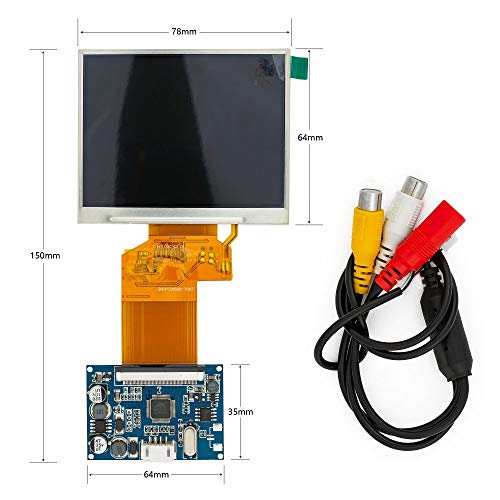 Image of TFT LCD Display RGB LCD Display Module Kit Monitor Screen for Car AV Digital Photo Frame Multi-Function Car-Styling (3.5 inch Screen)