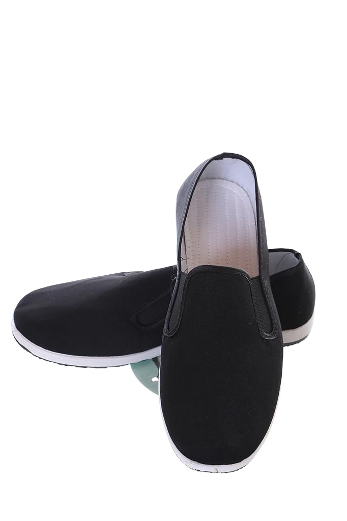 Kungfu artes marciales chinas Taichi Wushu ocio tela zapatos mocasines negro antideslizante