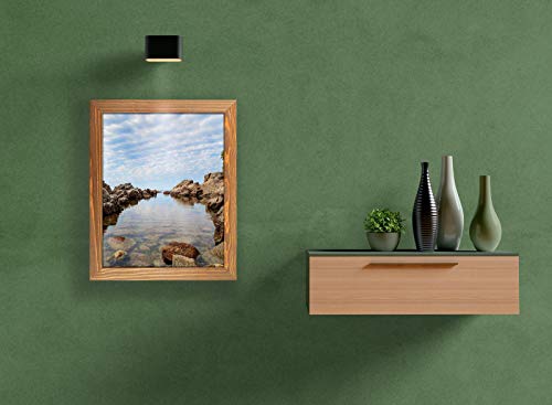 8.5 X 11 Wooden Rustic Picture Frames, Set Of 2 For Diploma Documents Certificates, Wall Mount And Desktop - Natural Wood Photo Frame, Walnut #TOP3