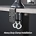 VIVO Quad Monitor 13 to 32 inch LED LCD Clamp-on Desk Mount, 3 Plus 1 Articulating VESA Computer Stand, Holds 4 Screens, Fully Adjustable for Home Office Workstation, Black, STAND-V104A