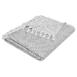 Mixibaby Tagesdecke Wohndecke Wendedecke Kuscheldeck Sofadecke Couchdecke Mandala 200x230, Farbe:grau