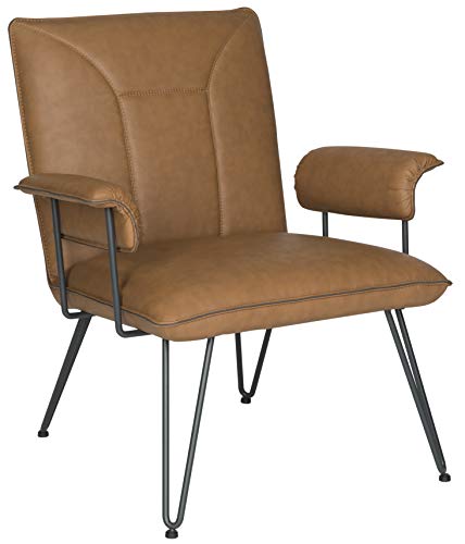 Sillón plegable cuerina color camel