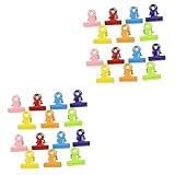 Clip pour classeur de documents : construction solide et épaisse avec une prise plus ferme, pas aussi fragile que les autres clips, clips de couleurs assorties.